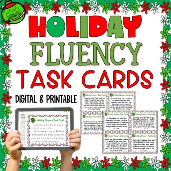 Christmas Fluency Task Cards | Google Classroom | TpT