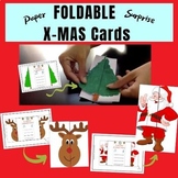 Christmas Foldable Popup DIY Cards - BONUS Gingerbread House Card