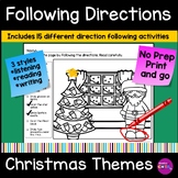 Following Directions Christmas Coloring Pages Activity Lis