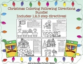Christmas Following Directions Coloring Bundle!