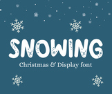 Snowing Font for Christmas : Digital resources