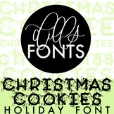 Christmas Font: Holiday Lights!