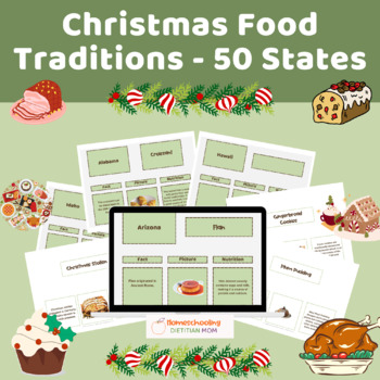 Preview of Christmas Food Traditions of the 50 States - Sorting Mats
