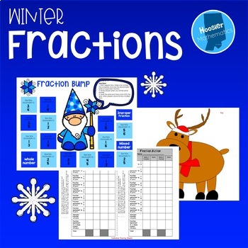 Preview of Winter Fraction Activity Pack