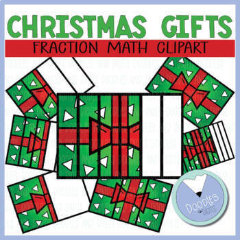 Preview of Christmas Fraction Clipart- Christmas Gifts Clipart