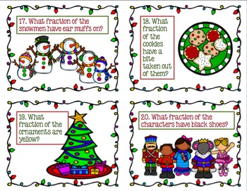 Christmas Fraction Scoot by Inspiration 4 Education | TPT