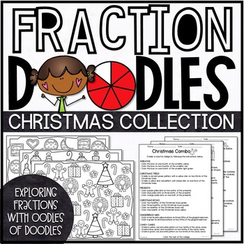 Preview of Christmas Fractions Activities | Christmas Fractions Color by Number