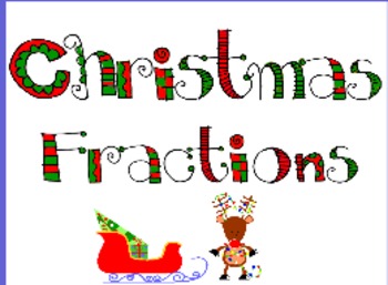 Preview of Christmas Fractions for Intermediate Grade