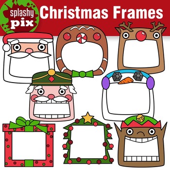 Christmas Frames Clipart by Splashy Pix | Teachers Pay Teachers