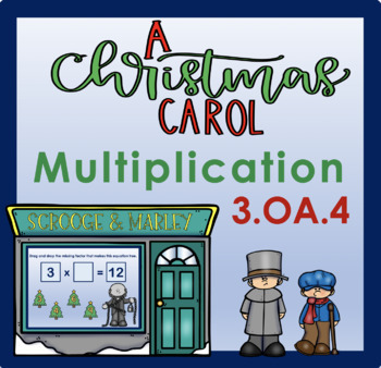 Preview of Christmas Freebie! Multiplication Digital Boom Cards™