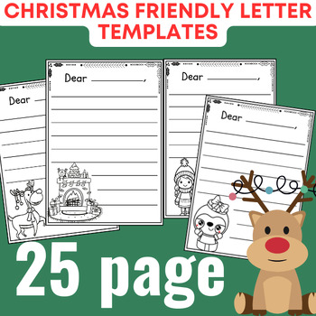 Dear Santa - Christmas Letter Writing Template Kit for ESL