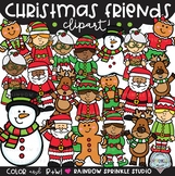 Christmas Friends Clipart {Christmas characters clipart}