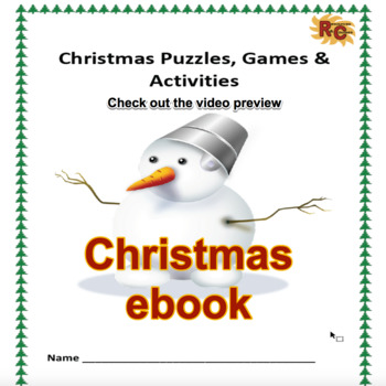 Preview of Christmas Holiday Fun Activities, Games & Puzzles 1st-5th