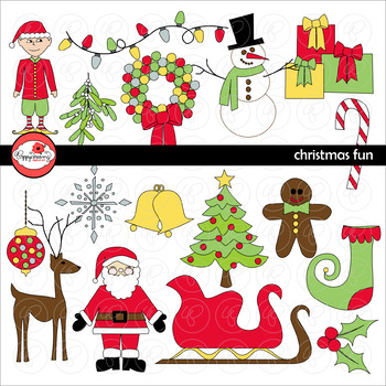 Christmas Fun Clipart by Poppydreamz by Poppydreamz Digital Art | TpT
