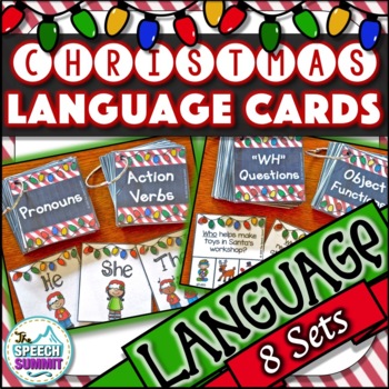 Preview of Christmas Language Cards