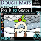 Christmas Fun Dough Mat Activities PreK to Grade 1