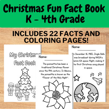 Preview of Christmas Fun Fact Coloring Sheets - A Quick History of Christmas Activity