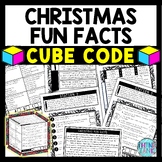 Christmas Fun Facts Cube Stations - Reading Comprehension 