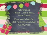 Christmas Fun: I have Who Has Task Cards with Christmas trivia