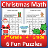 Fun Christmas Math Worksheets Puzzles 3rd 4th Grade No Pre