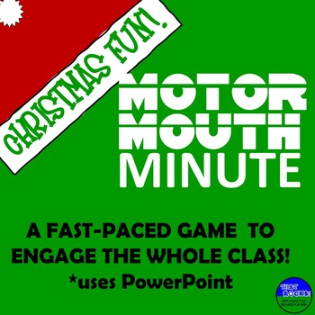 Preview of Christmas Fun Motor Mouth Minute Game