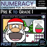 Christmas Fun Numeracy Activities PreK to Grade 1 