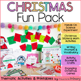 Christmas Activities - Reindeer Craft, Games, Santa Letter