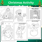 Christmas Fun Worksheets packet Pages Activities
