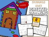 Christmas GINGERBREAD HOUSE Directed Drawing & Writing Prompts