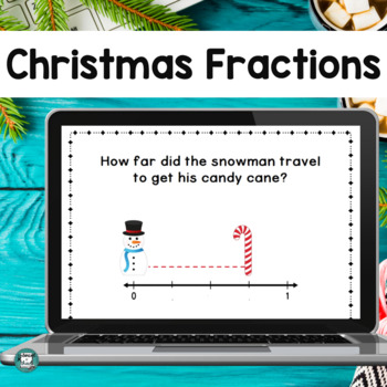 Preview of Christmas Game Fractions | 3rd Grade Fractions |  Equivalent Fractions Christmas
