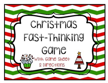 Preview of Christmas Game {Grades 3-12}