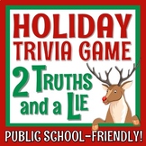 Christmas Game Holiday Two Truths and a Lie Activity