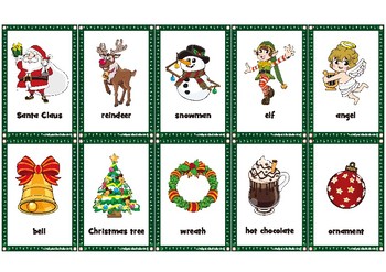 Christmas Game Playing Cards by Maple Leaf Learning | TpT