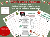 Christmas Games: A to Z, Selfie Challenge, Scattergories, 