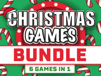 Preview of Christmas Games Bundle || Christmas Classroom Game Bundle