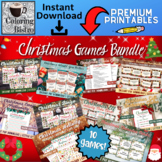 Christmas Games Bundle, Mega Custom Printable Winter Games