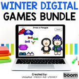 Winter Digital Games Speech Therapy, Winter Boom Card Game