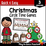Christmas Games Circle Time Activities for Preschool and Pre-K