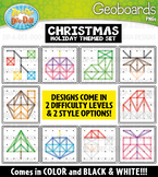 Christmas Geoboards Clipart {Zip-A-Dee-Doo-Dah Designs}