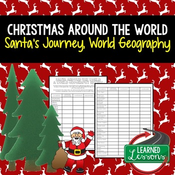 Preview of Christmas Around the World, Santa's World Geography Adventure