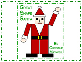 Christmas Geometric Shape Santa 2D Shapes