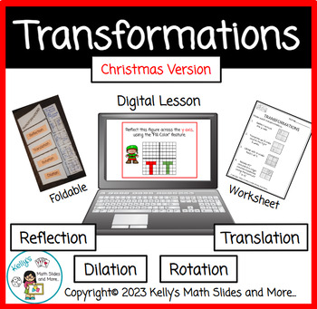 Preview of Christmas Geometric Transformations - Digital and Printable