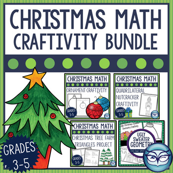 Preview of Christmas Geometry Activities Bundle