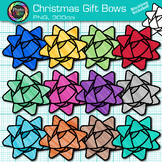 Christmas Gift Bow Clipart: 13 Ribbon Clip Art Black & Whi