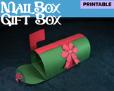 Christmas Gift Mailbox Craft,  Printable Template, No Prep