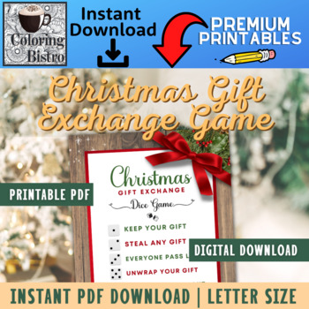 Christmas Gift Exchange Game Christmas Games Printable 