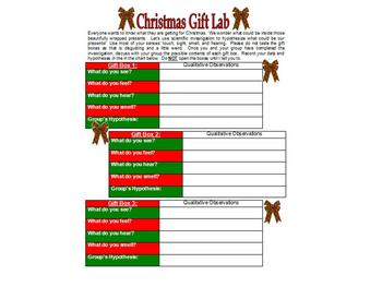Preview of Christmas Gift Lab Activity