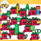 Christmas Gift School Supply Toppers
