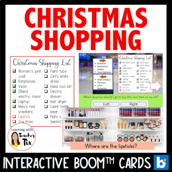 Preview of Christmas Gift Shopping for Special Education Life Skills Boom Cards