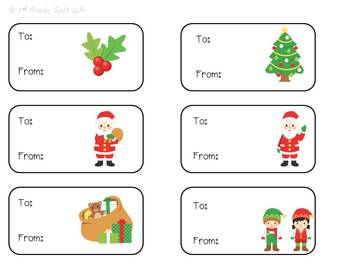 Christmas Gift Tags by 1st Grade Salt Life | TPT